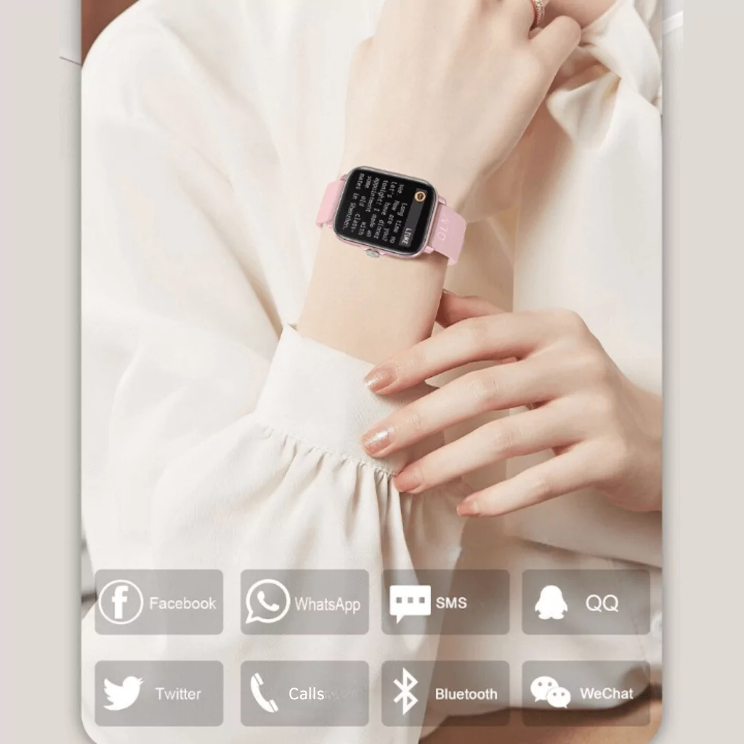 Colmi P28 Plus Smartwatch with notification example
