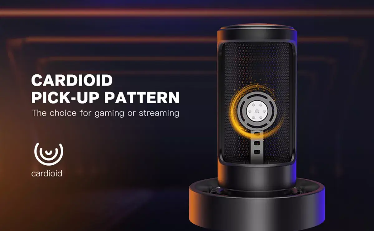 Fifine A8 USB Microphone with boom arm setup