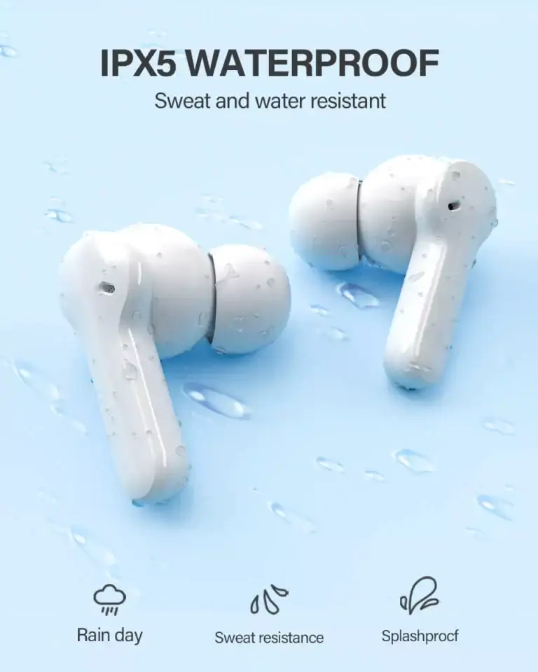 QCY T13 Wireless Earbuds – Bluetooth 5.1, Deep Bass, 30H Playtime with Charging Case, Touch Control, Noise Reduction Mic - Alletron QCY T13 Detailed View