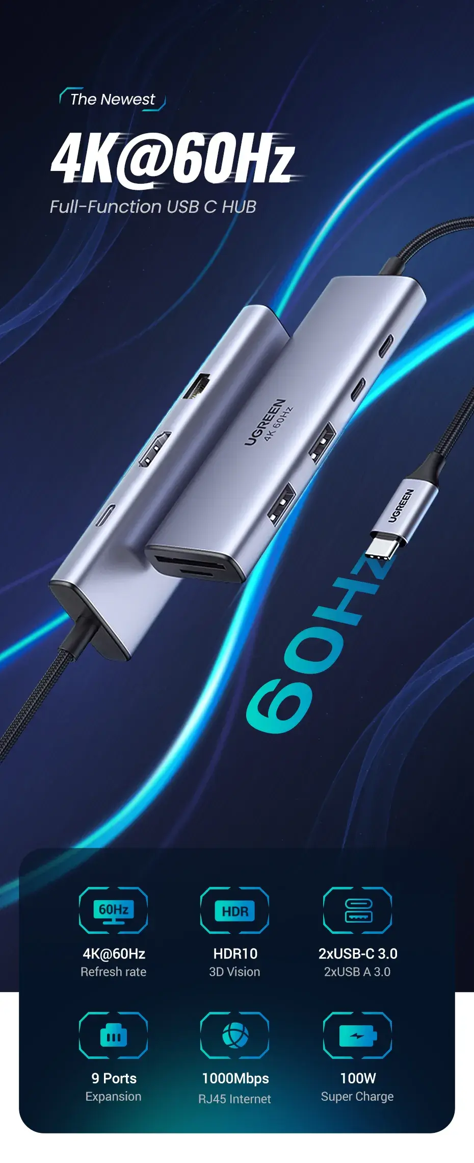 USB-C Hub Adapter front view