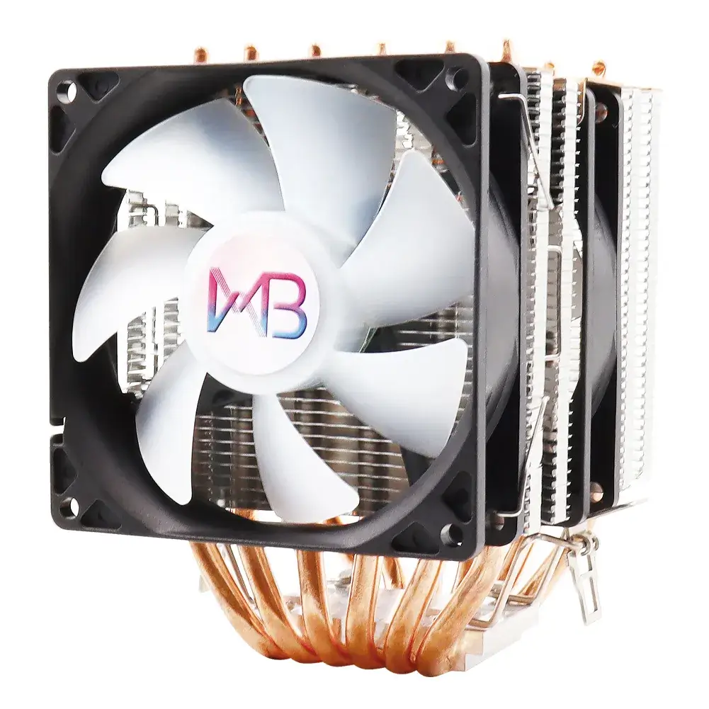 Wovibo CPU Cooler with 6 Heatpipes – High-Performance Air Cooling, 120mm PWM Fan, Quiet Operation, Compatible with Intel & AMD - Alletron Imagem do produto