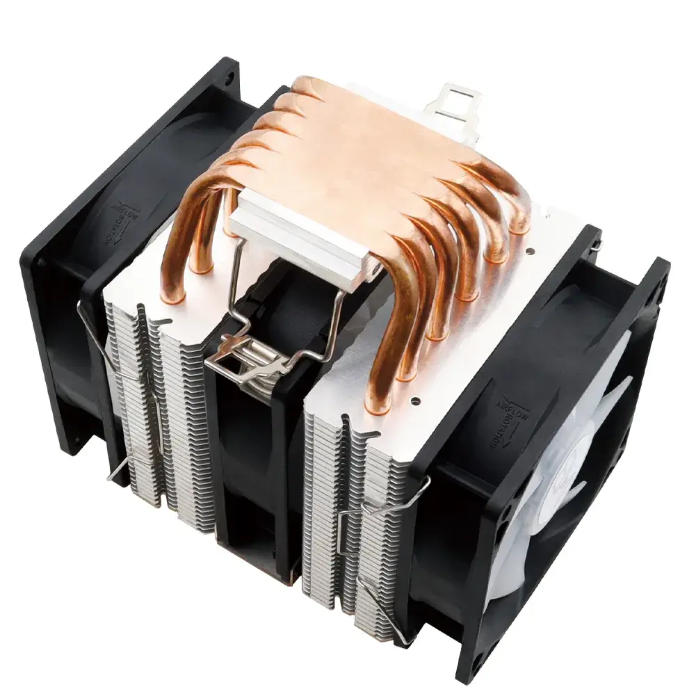 Wovibo CPU Cooler with 6 Heatpipes – High-Performance Air Cooling, 120mm PWM Fan, Quiet Operation, Compatible with Intel & AMD - Alletron Imagem do produto