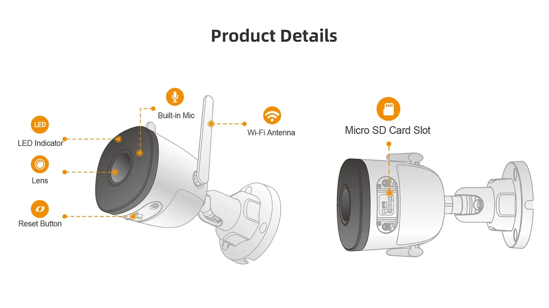Imou Bullet 2C Security Camera – AI Human Detection, 1080p Full HD, Night Vision, IP67 Weatherproof, Outdoor Surveillance - Alletron