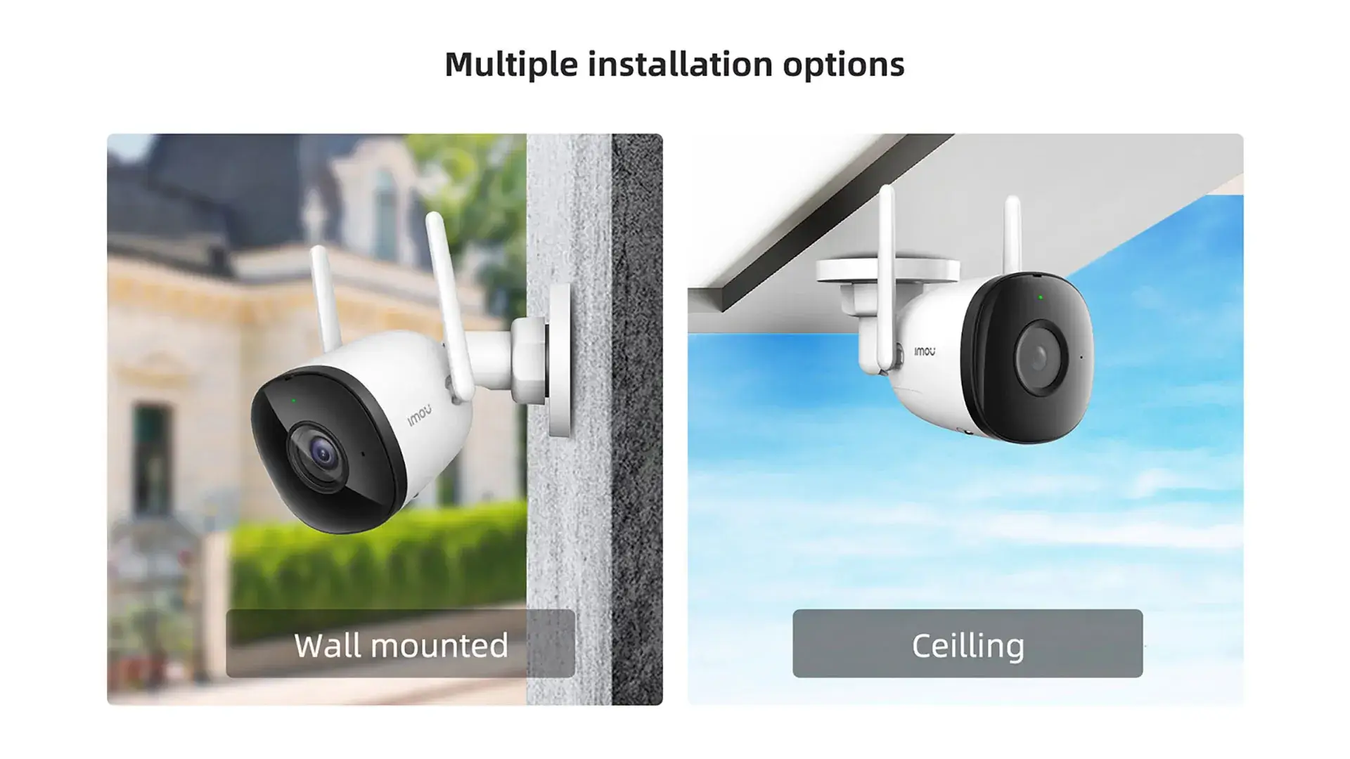 Imou Bullet 2C Security Camera – AI Human Detection, 1080p Full HD, Night Vision, IP67 Weatherproof, Outdoor Surveillance - Alletron