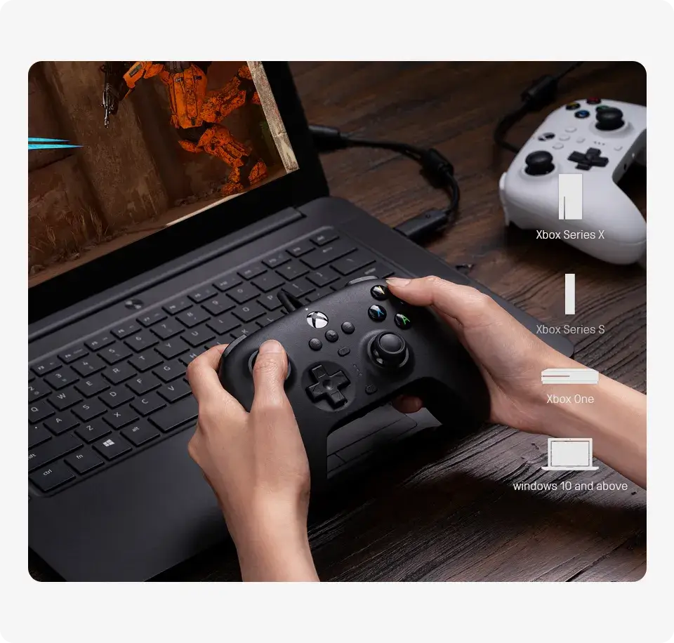 ALL™ – 8BitDo Ultimate Wired Controller Compatible with Xbox Series Series S X Xbox One 2 1 - Alletron