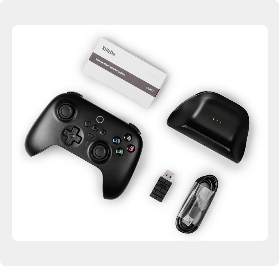 8BitDo Ultimate Wireless Controller – Xbox & PC Gamepad with Charging Dock, Hall Effect Joysticks, Long Battery Life, Ergonomic Design - Alletron