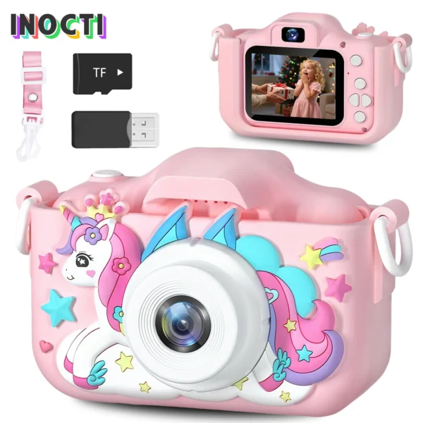 Super Cute Kids Digital Camera - 1080P HD Video & Photo Educational Toy for Girls