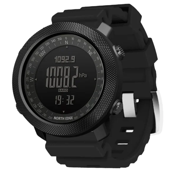 NORTH EDGE Tactical Digital Watch - 50M Waterproof - Altimeter Barometer Compass (ABC)