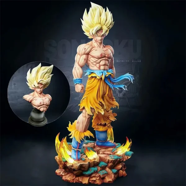 Son Goku Statue LED Super Saiyan Premium Collectible