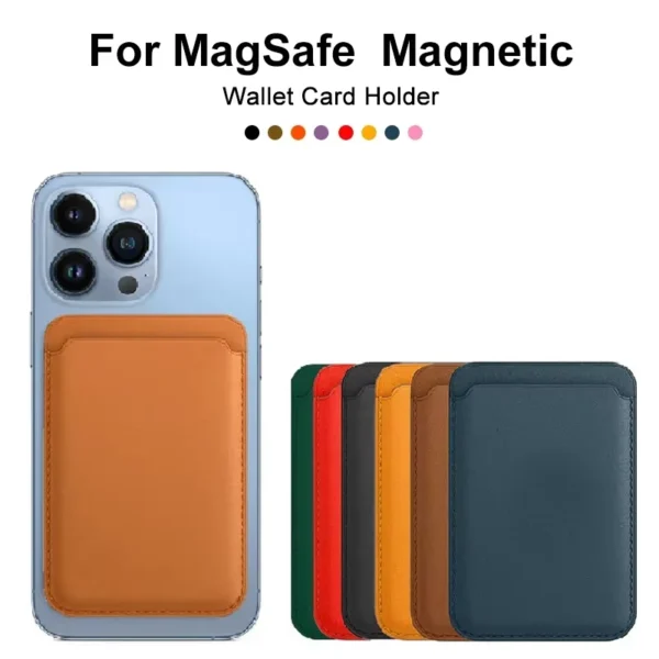 Magsafe Leather Wallet Case iPhone - Premium Card Holder for All Models