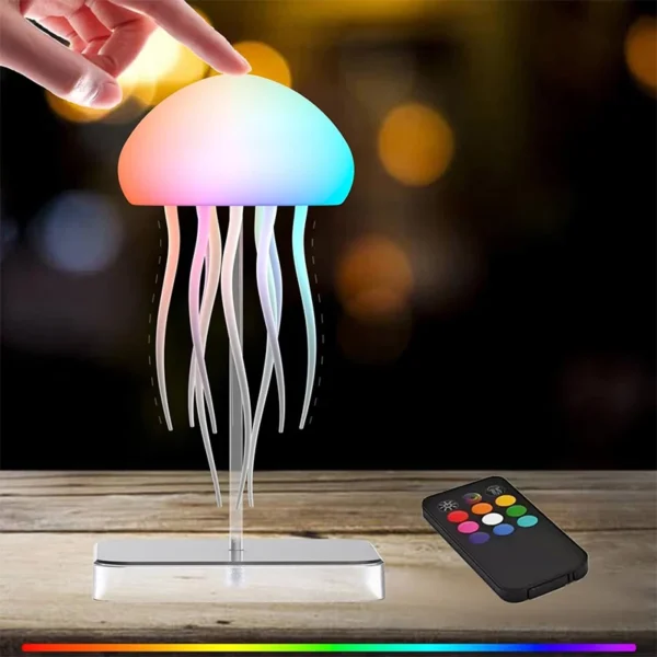 Led Jellyfish Lamp 9 Tentacles | Long Battery Life | Remote Control