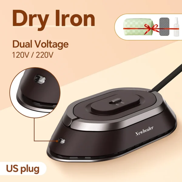 Mini Travel Iron Fast Heating for Clothes - Portable & Efficient
