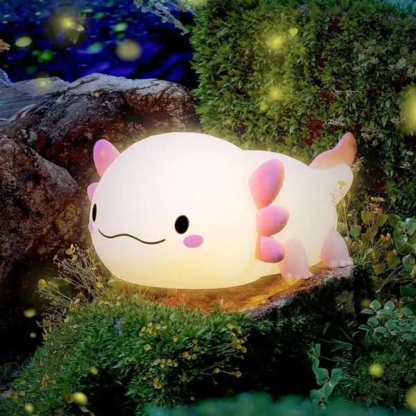 Axolotl Led Night Light Cute Squishy Touch Premium Comforting Glow