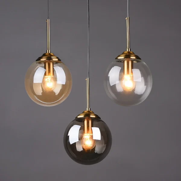 Nordic Pendant Lamp Luxury Modern LED Glass Creative Decor