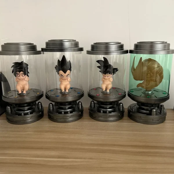 Dragon Ball Q Figurine Luminescent Son Goku Vegeta 15cm Car Decor Premium