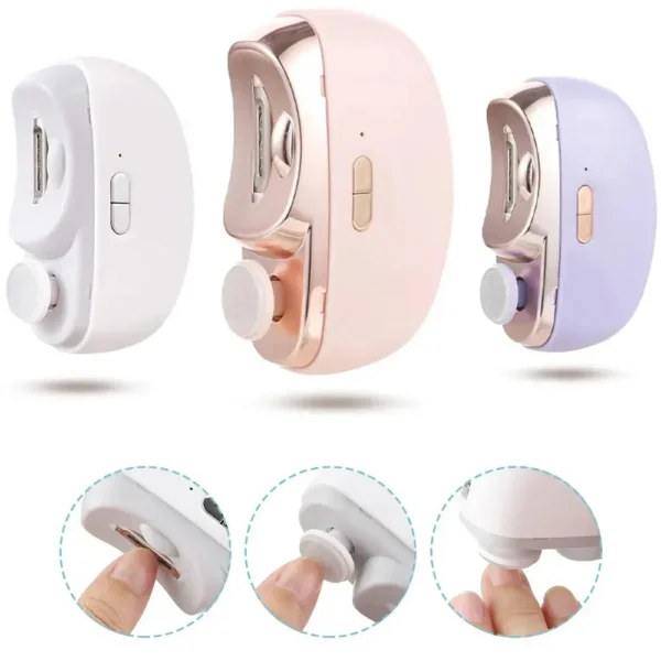 Electric Nail Clippers Baby Safe Anti-Splash Trimmer For Adults