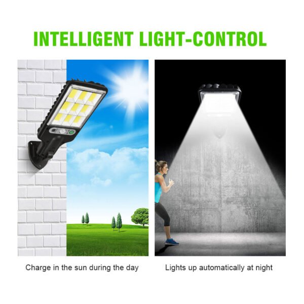 Solar lights, outdoor courtyard lights, human body sensing lights, wall lights, integrated LED household solar street lights, burst on